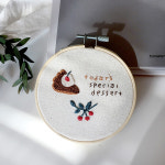 [멜팅문 프랑스자수 DIY] 가볍게 시작하는 디저트 자수 체리 초코 케이크 키트 : 멜팅문 스튜디오