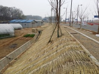 볏짚거적 1x60m - 경사면 녹화용 거적 씨드스프레이 : 가든24몰