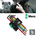 Wera 967/9 BO Torx L-Key 베라 멀티컬러 블랙 별렌치 - 9개 세트 : 레퓨지몰