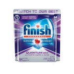 Finish Quantum Max 피니쉬 퀀텀 맥스 클린앤샤인 식기세척기 세제 64개입 : 다이찌스토어