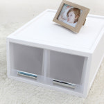 40+23+54cm 트윈 특대형 화이트 대형서랍정리함/리빙박스 : 대주기획