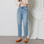 A0747 스판 연청 일자핏 팬츠 : 캔디드