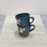 머그잔(소) 블루한송이[ 도자기물컵 커피잔 머그컵] : 생활도자기그릇미각도예