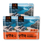 3개세트 핫앤쿡 라면애밥 전투식량 자체발열 비상식량 : 토탈세이프