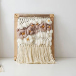 위빙틀 원목 핸드직조기 타피스트리도구 니팅룸 티코스터 양말목공예 : LULAV