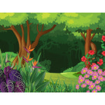 숲속배경현수막-145 : 디자인 다소