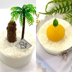 제주도 강아지 케이크 돌하르방 한라봉 미니 개이크 애견 생일 파티 선물 : 제주댕댕스푼