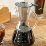 커피 핸드드립세트 드리퍼 홈카페 눈금 스텐필터 티팟 캠핑 700ml : 문스키친