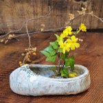 다화꽂이 고무신 화이트 : 보산토기