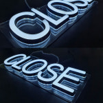 LED 3D아트 W-008 CLOSE 주문제작 : 사인블루