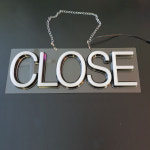 LED 3D아트 W-008 CLOSE 주문제작 : 사인블루