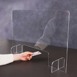 투명 책상 아크릴 코로나 가림막 이동식 칸막이 관공서 테이블 비말 차단막 : 아코빅스