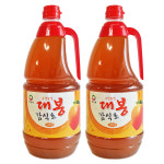 구산 하동 대봉감식초(1.8L) x 2병 발효식초 총3.6L : 바른팜스몰