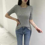 [7컬러 1+1 무료배송] 3부 슬림 라운드 신상 티셔츠 : 어반듀