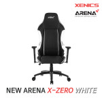 제닉스 ARENA-X ZERO WHITE 게이밍 게임용 컴퓨터 PC방 목받침 의자 : 디바이스프로