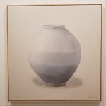 복이 들어오는 달항아리 그림액자 - 73cm 고급아크릴관액자포함 작가사인 한정에디션 판화 : 에이미의그림이야기