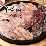 용가마 찹쌀 토종 두부 전통 찰 순대  500g 돼지부속 모듬 : 용가마푸드