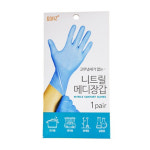 보아스 성인용 니트릴 메디장갑 위생장갑 : 하나로문구