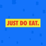 저스트두잇 JUST DO IT EAT 노트북 타블렛 캐리어 스티커 2매 : 옐로우펀트