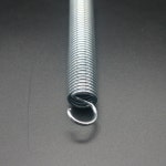 양고리 인장스프링 선경2mm 외경15.8mm 길이118.5mm 1EA 백색도금 : 스프링가게