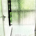 EVA 3D 반투명 화장실 욕실 방수 샤워커튼 180x180 : 에테르코