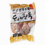 삶은 돼지머리(통) 한마리 3kg 돼지장육 : 농민식자재