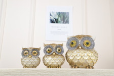 반짝 엽전 부엉이 장식품  재물운 개업선물 : 보동공방