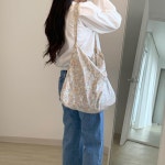 데이지 플라워 에코백 : 라프렌 La-pren
