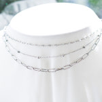 알러지없고 변색없는 레이어드 슬림 체인 써지컬스틸 목걸이 : 악세사리샵 허니자