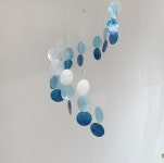 푸른바다회오리_ 드림캐쳐 자개모빌 라탄인테리어소품  모빌인테리어 감성공간 : 힐링라탄