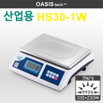 HS30-1W 한성계기 30kg 1g 고정밀 산업용전자저울 충전배터리 아답터 겸용 : 오아시스테크