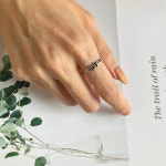 실버925 매듭 꼬임 유화 오픈링 반지 : 쉬크레브