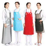 방수앞치마 양면 목끈형/소 업소용 주방 식당용 미용실 애견미용 앞치마 : 네오브릭