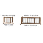 강아지 화장실 주방 자립형 원목 안전문 펫문 아기 안전펜스 : 펫부자