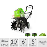 그린웍스 G-MAX 40V 경작기 (투팩) 배터리2개 : 썬툴