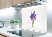 코나 주방아트보드   라벤더 부케 꽃 (블랙,화이트) : 코나주방아트보드