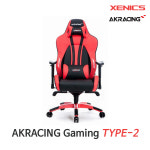 제닉스 AKRACING TYPE-II 레이싱 게이밍 게임용 컴퓨터 PC방 허리받침대 의자 : 디바이스프로