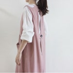 화이트 칼라 앞치마 홈웨어 원피스 플로리스트 쉐프 공방 화방 신혼 어린이집 유치원 교사 : 토라미샵
