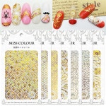 e세상 레이저 홀로그램 금은3D젤네일스티커 : e세상