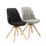 HFC-7040 꼬모도 원목 패브릭 의자 : 서경가구