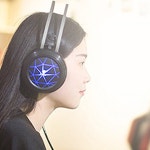 음질좋은 PC LED 게이머 게이밍 게임 컴퓨터 헤드폰 헤드셋 : 심쿵 마켓