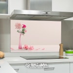 주방아트글라스 아트보드 장미꽃 화병 : 키친홈글라스