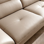 [자코모]리타 3.5인 천연면피 소가죽 소파+스툴 : 자코모 스토어