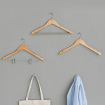 원목 일반형 옷걸이 10개 나무 세탁소 정장 바지 거치대 논슬립 스타일러 코트 : 생활의중심