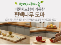 국내산 편백 나무 도마 9종 모음 피톤치드 친환경 항균 도마 통원목 수제 도마 천연 제품 : ANDMORE