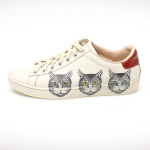 [중고명품 미스터문] Gucci(구찌) 577147 화이트 레더 미스틱 캣 에이스 스니커즈 35 [중고명품매입] : MISTER MOON