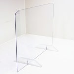 코로나 가림막 투명 아크릴 칸막이 렉산3T막힘 일자형 가림판 식탁 책상 테이블 유치원 : 플라스틱스토어