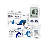케어센스2 혈당측정기 당뇨 체크기 풀세트 검사지 시험지100매 침110개 알콜솜100 : 더센헬스케어샵