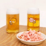 카카오프렌즈 비어글래스 맥주잔 라이언 어피치 선택 470ml : 모아이템
