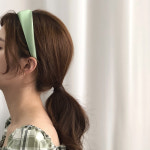 [14colors / 자체제작] 탐나 실크 심플 헤어밴드 : 더노블